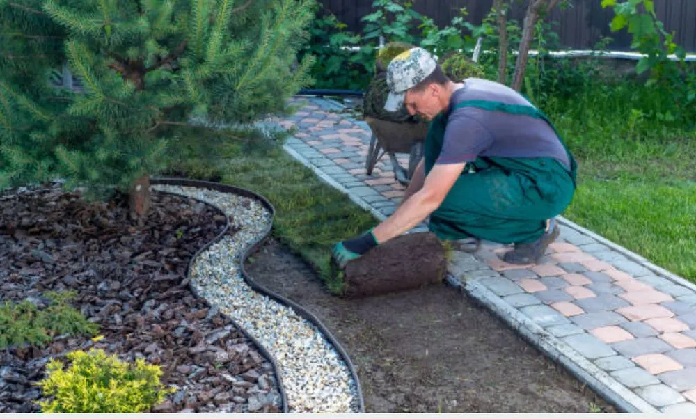 Trusted residential landscaping with custom design in Alamogordo, NM by His And Hers Lawn Care & Tree Trimming