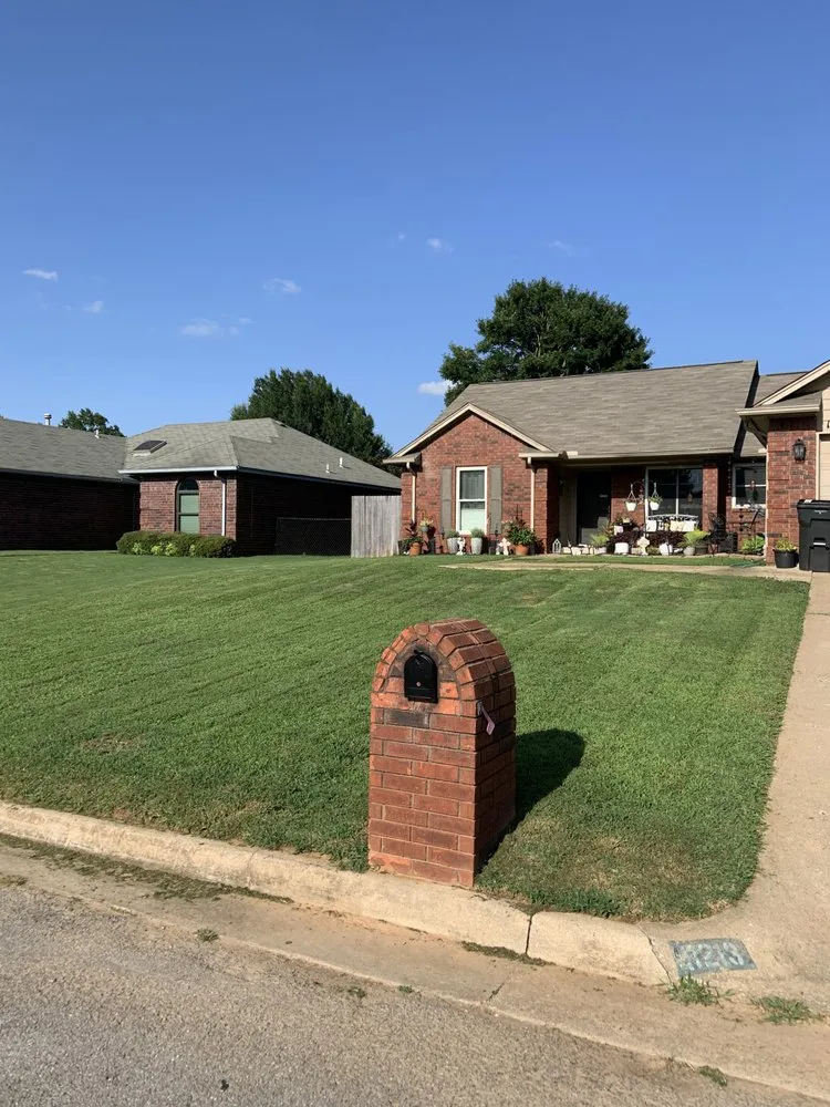 Affordable residential landscaping in Jenks, OK by His Land Mowing & More