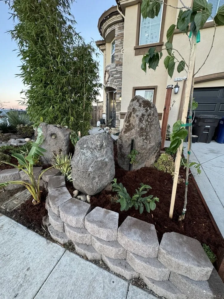 Reliable landscape installation in Oakdale, CA by HJB Rock Of Oakdale