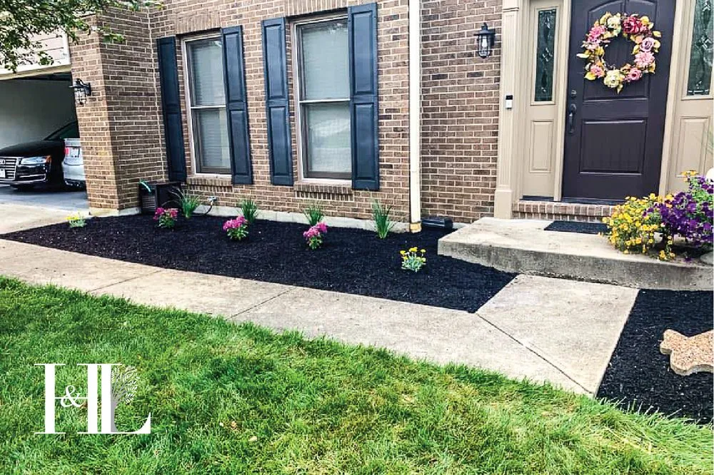 Professional lawn mowing service with custom design in Cincinnati, OH by H&L Landscaping