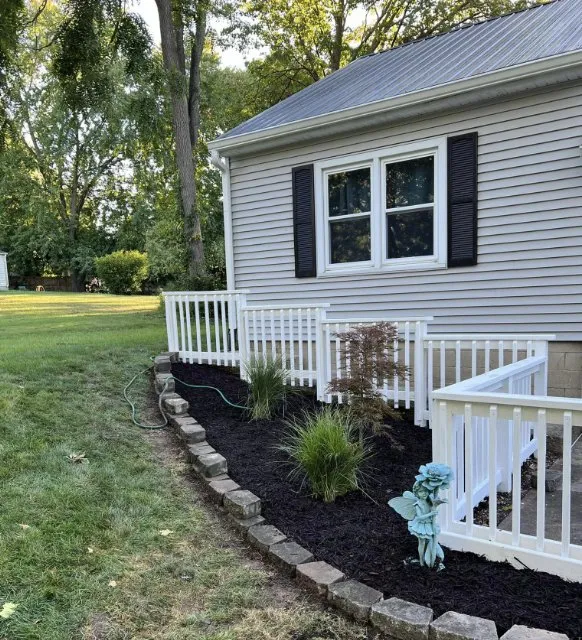 Local landscape installation in Ladoga, IN - HLM Landscape