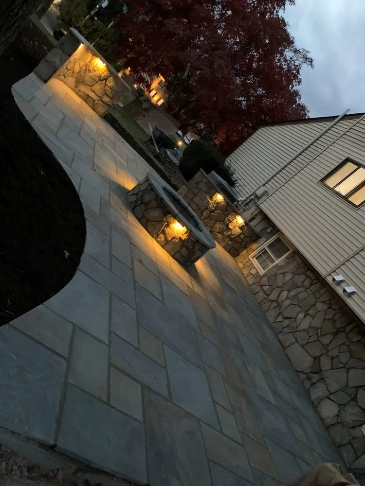 Top-rated lawn mowing service with custom design in Woodbridge, VA by HM Landscaping