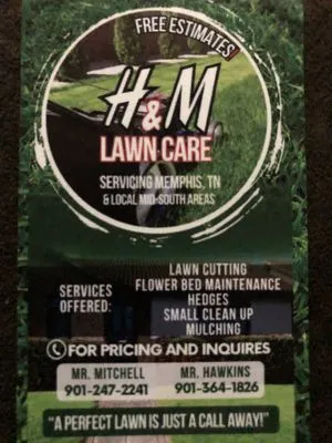 H&M Lawn Care Logo