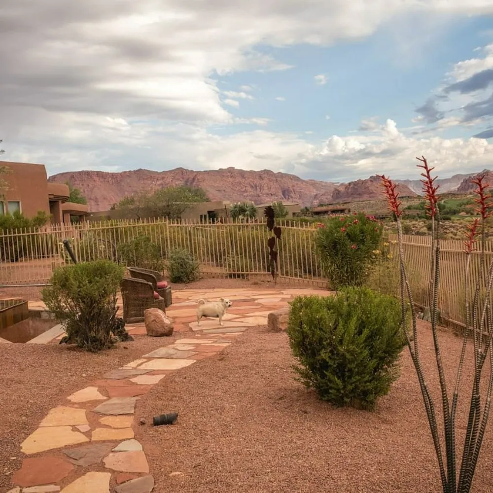 Affordable landscaping services with custom design across St. George, UT - H&M Stone and Gardens