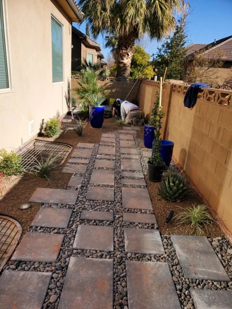 Professional garden landscaping for year-round maintenance in St. George, UT by H&M Stone and Gardens