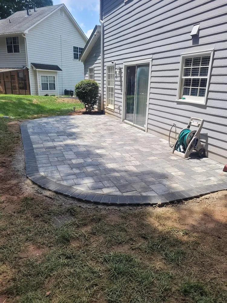 Expert outdoor landscaping with custom design in Alpharetta, GA by HM Stonework and Landscape