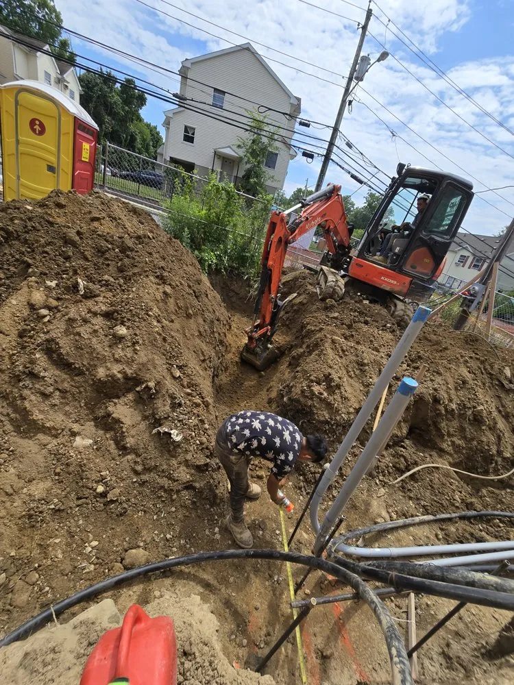 Custom landscape installation for homes in Nanuet, NY by Hmp Excavating and Landscaping