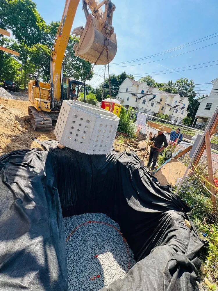 Custom garden landscaping in Nanuet, NY by Hmp Excavating and Landscaping