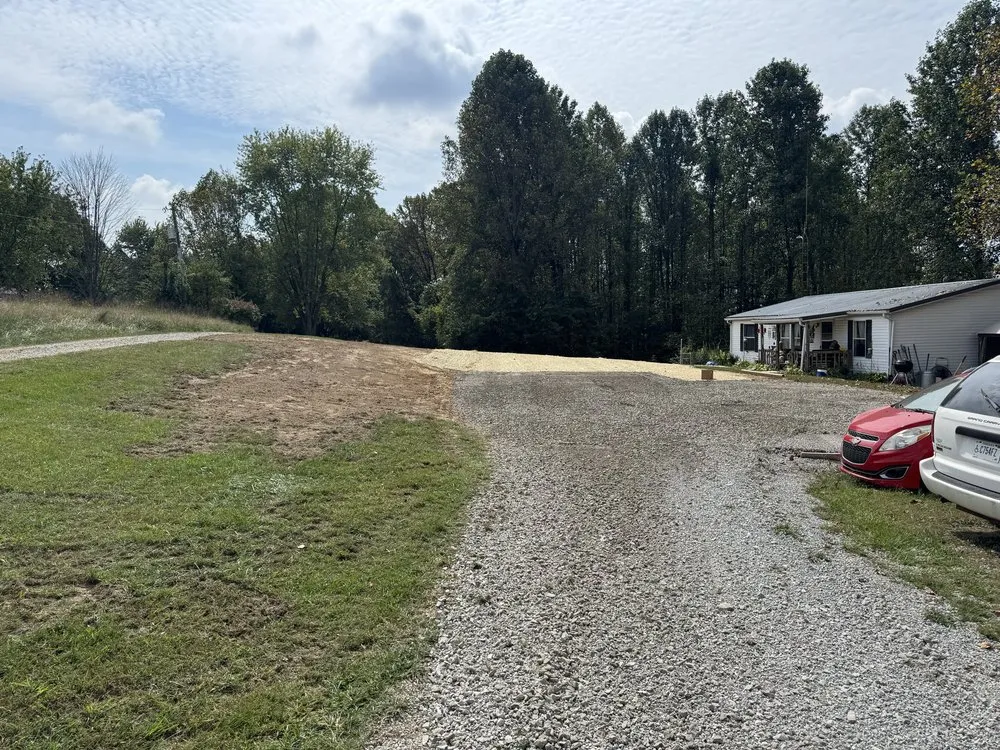 Custom residential landscaping in Bedford, IN by Hobbs Excavating