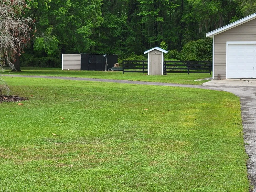 Custom garden landscaping for residential properties in Starke, FL by Hobbs Lawn Maintenance And Grooming