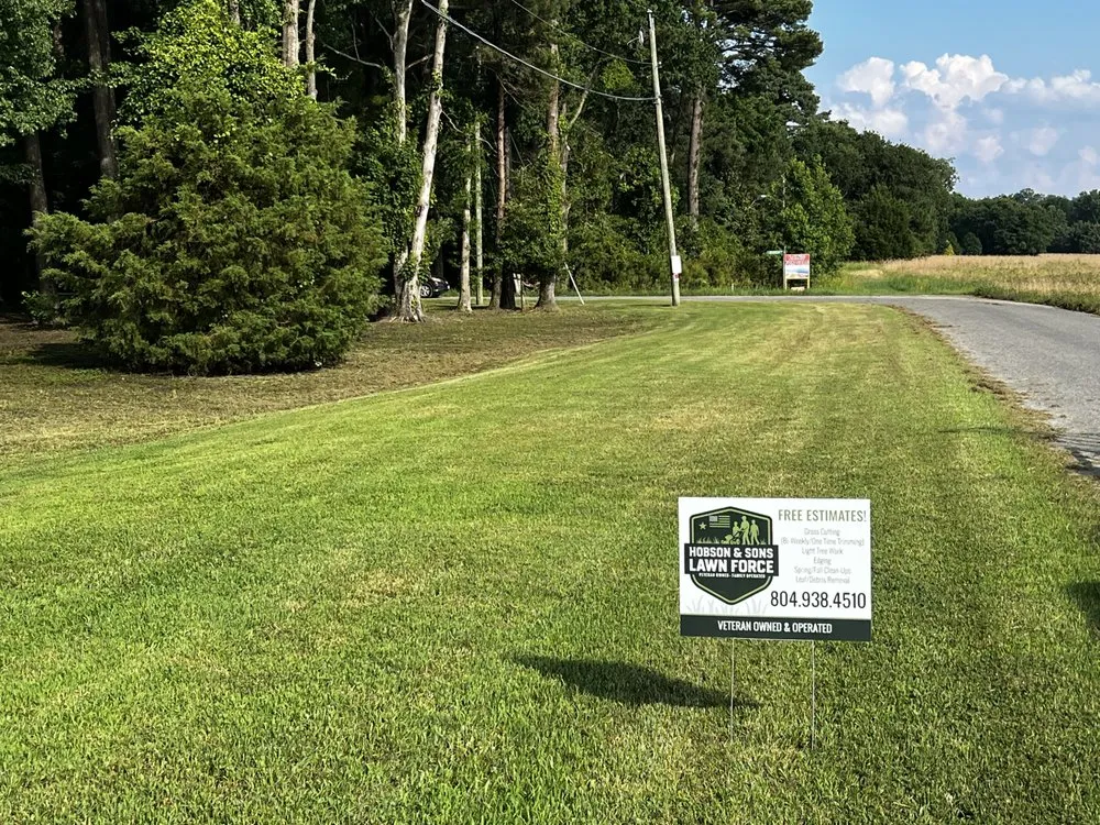 Reliable landscaping services experts serving West Point, VA - Hobson and Sons Lawn Force