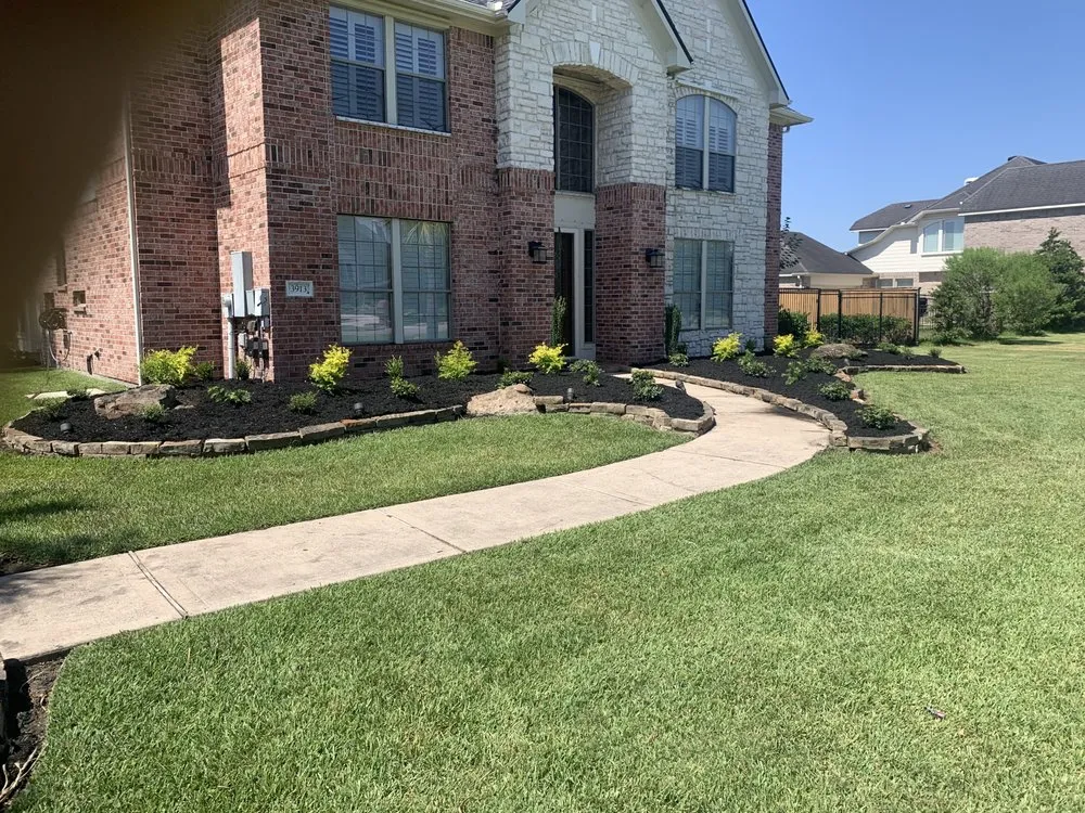 Professional outdoor landscaping in Kemah, TX by Hoff Landscaping