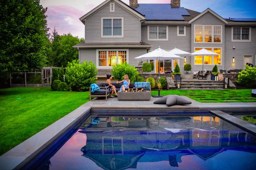 Custom landscaping services in Wilton, CT by Hoffman Landscapes