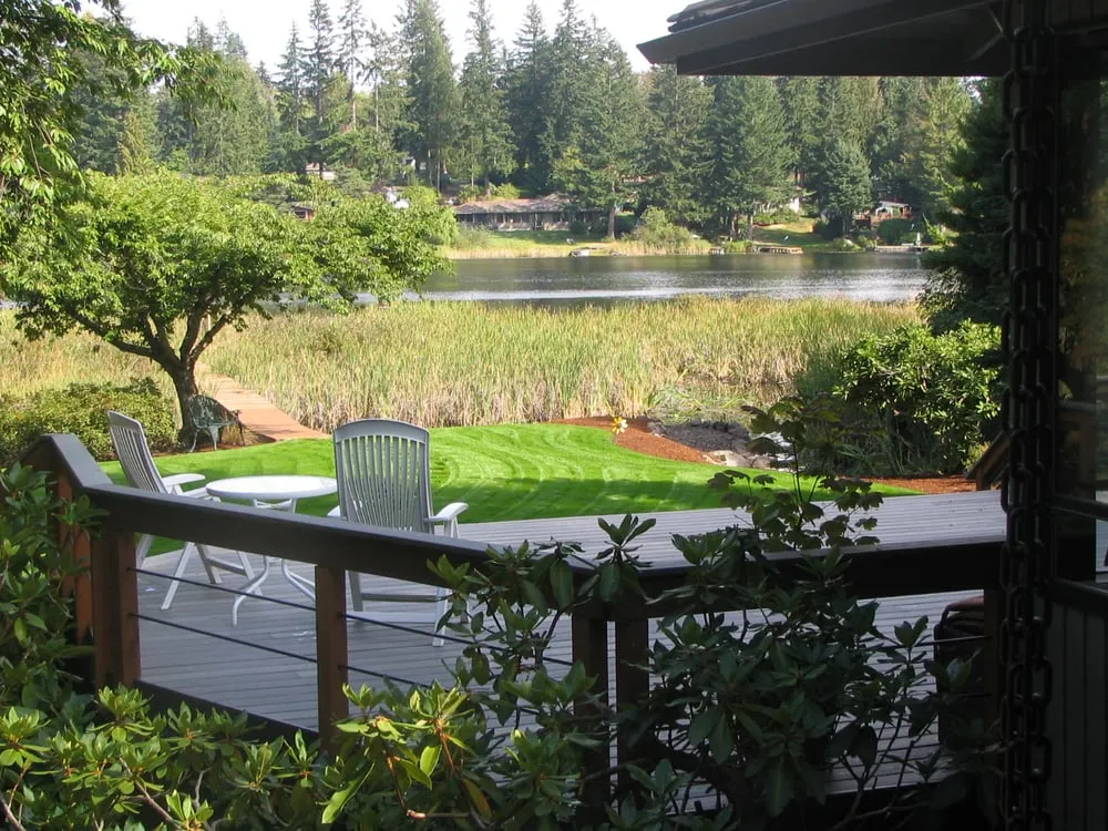 Custom garden landscaping for residential properties in Woodinville, WA by Hoffman's Landscape