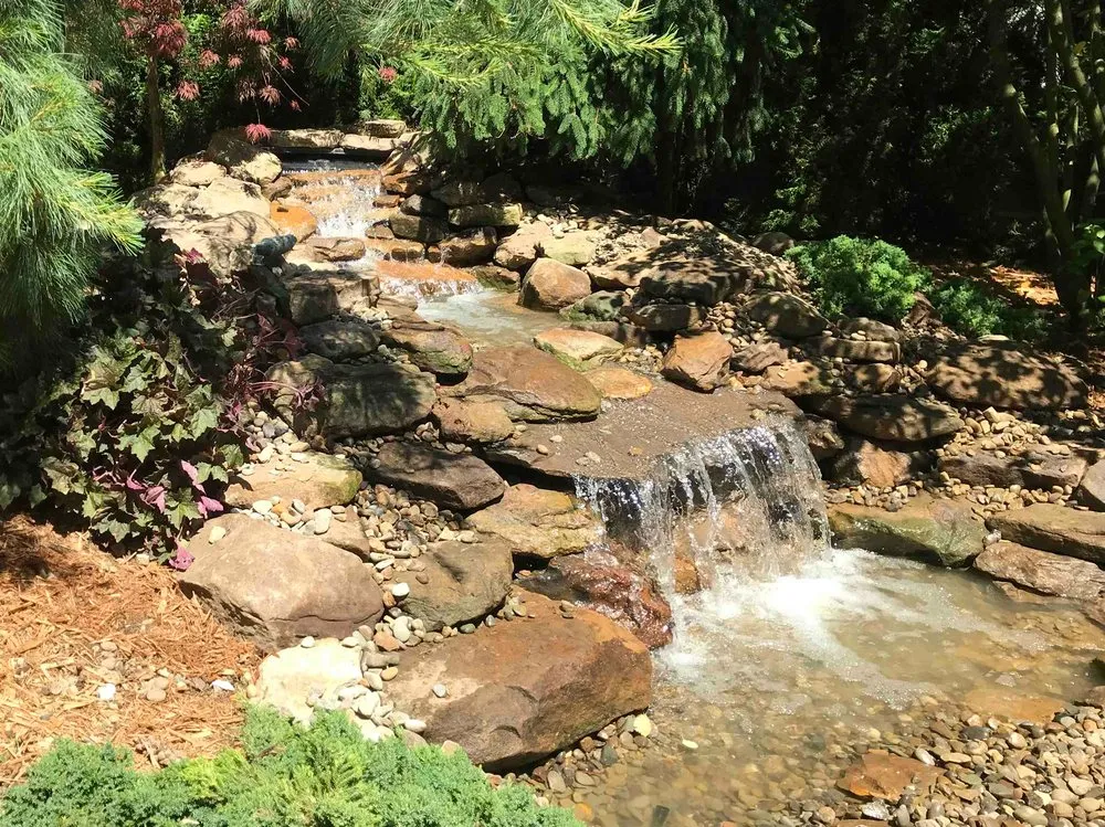 Custom landscape installation in Uniontown, OH by Hoffman's Water X Scapes