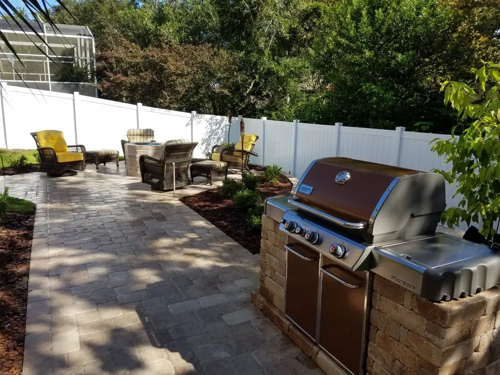 Local outdoor landscaping with custom design in Orlando, FL by Hogan Landscapes