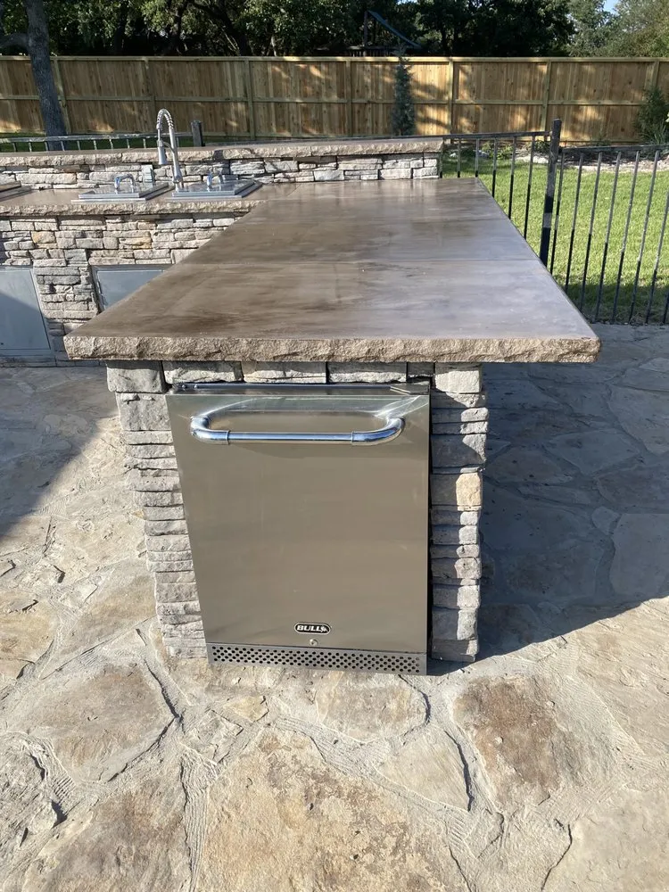 Custom landscape installation for residential properties in Bridgeport, TX by Holistic Outdoor Living