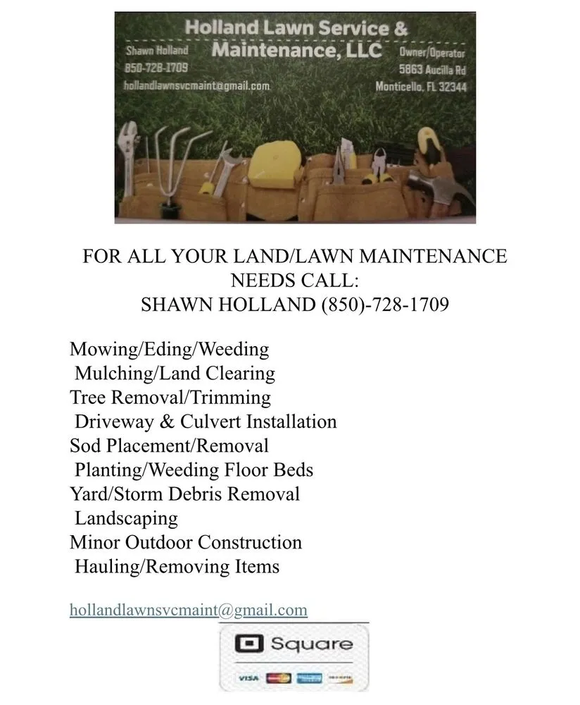 Professional garden landscaping for beautiful yards across Monticello, FL - Holland Lawn Service & Maintenance