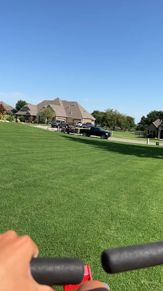 Custom lawn mowing service for outdoor upgrades across Newcastle, OK - Hollars Landscaping