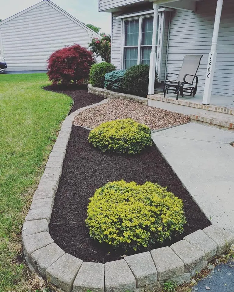 Local landscape installation in Clayton, NJ by Hollembeak Garden Design