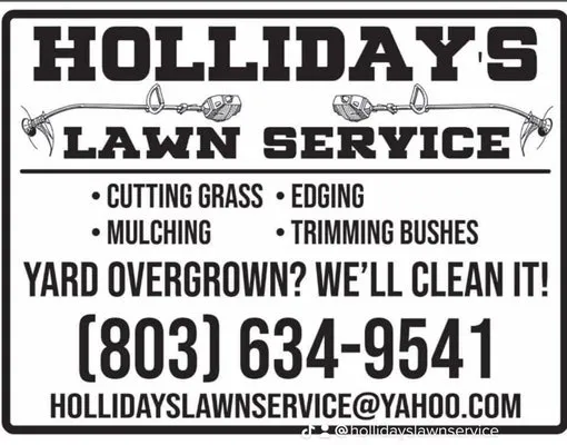 Hollidays lawn service Logo