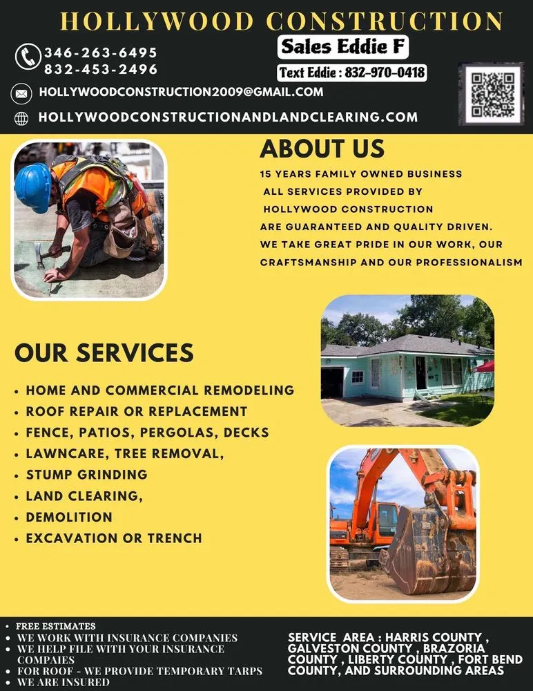 Local outdoor landscaping for residential properties across League City, TX - Hollywood Construction and Landclearing