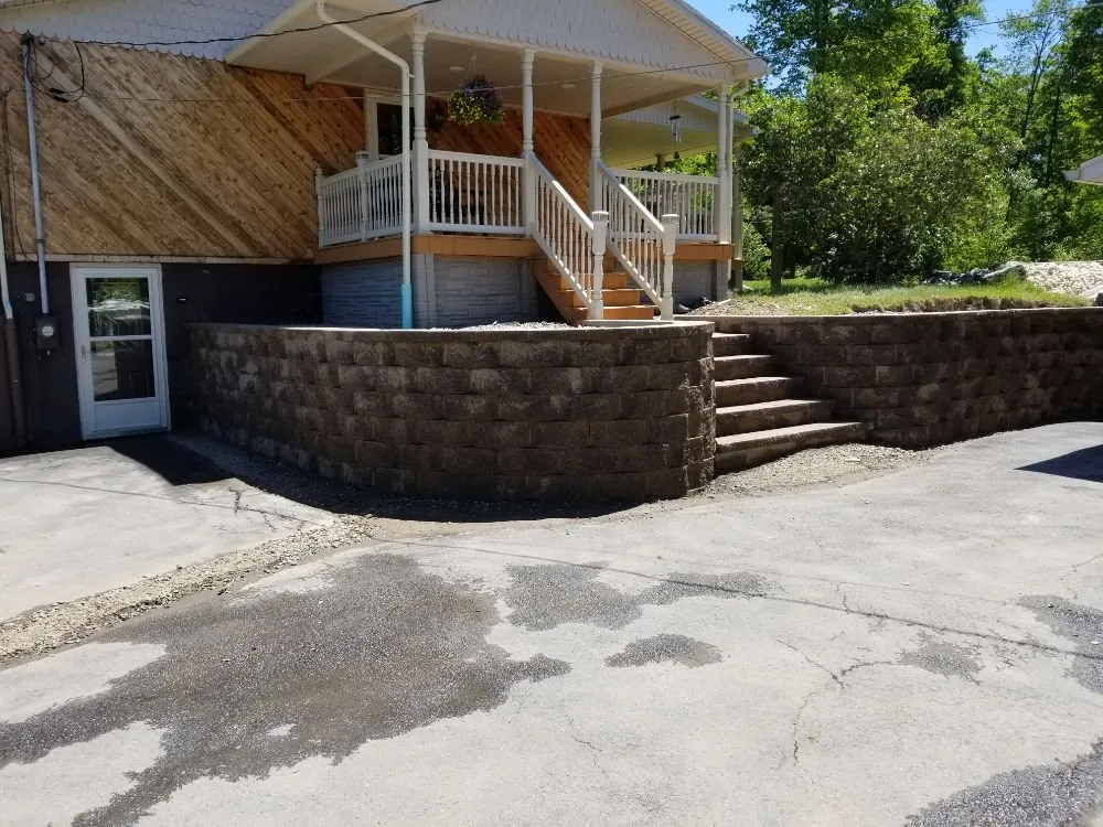 Custom garden landscaping in Saint Marys, PA by Hollywood Hardscape