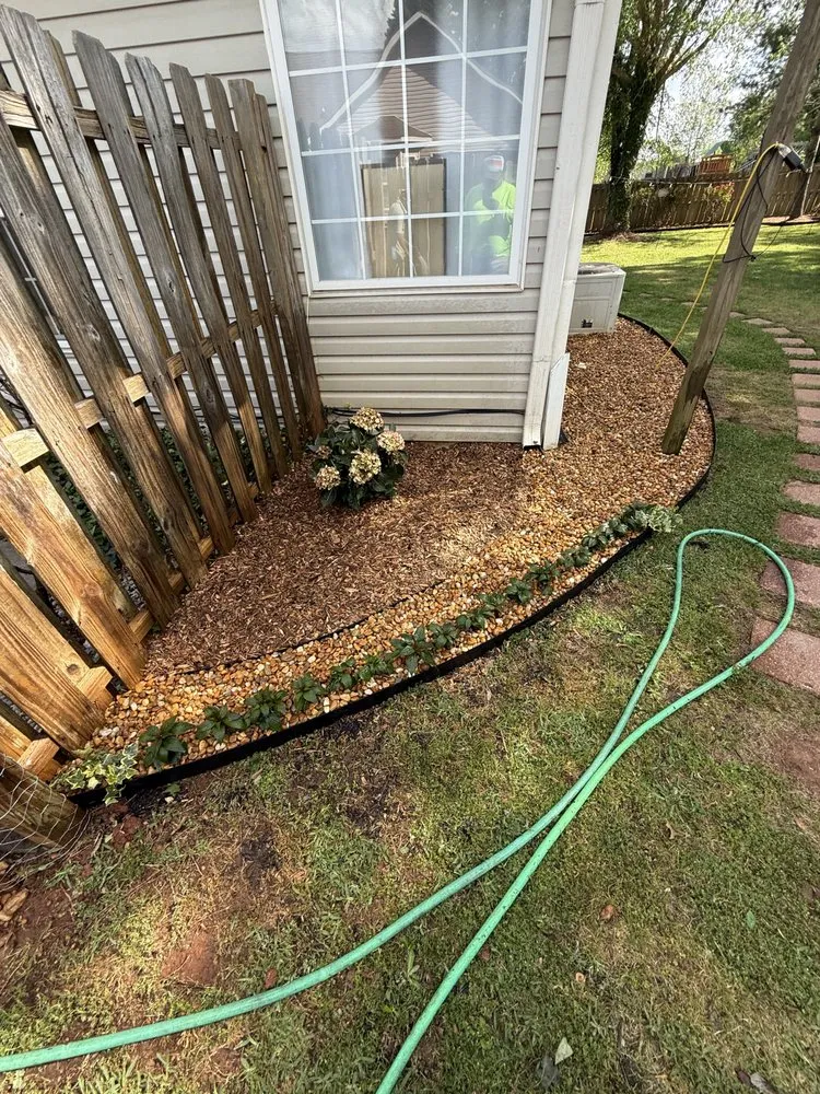 Custom landscape installation in Warner Robins, GA - Hollywood Landscaping