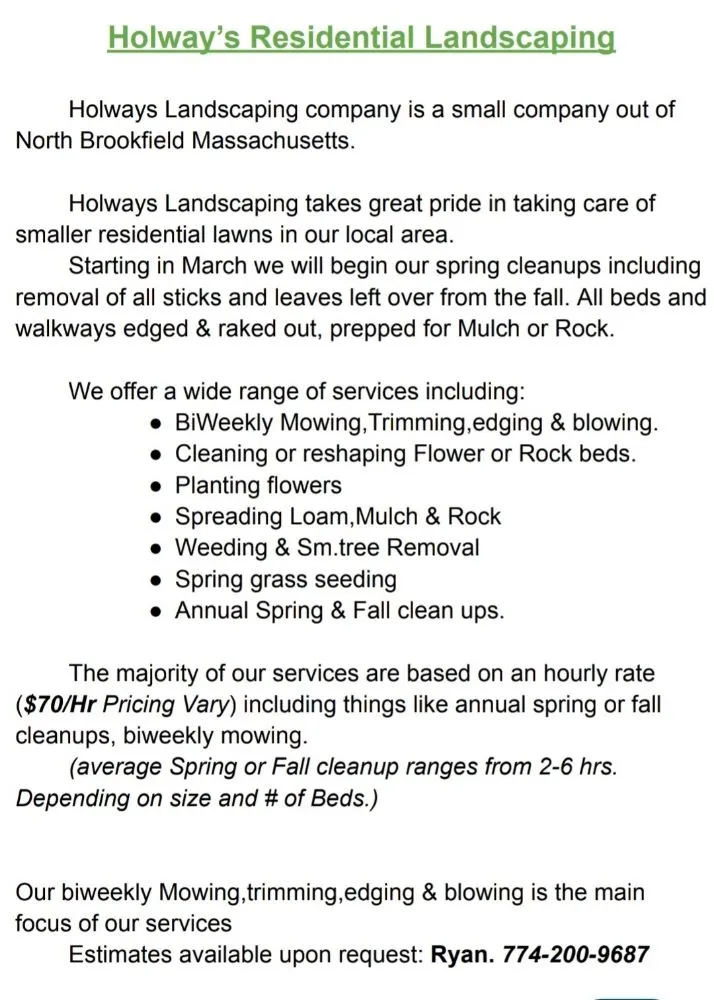 Local yard cleanup service experts serving North Brookfield, MA - Holway's Residential Landscaping