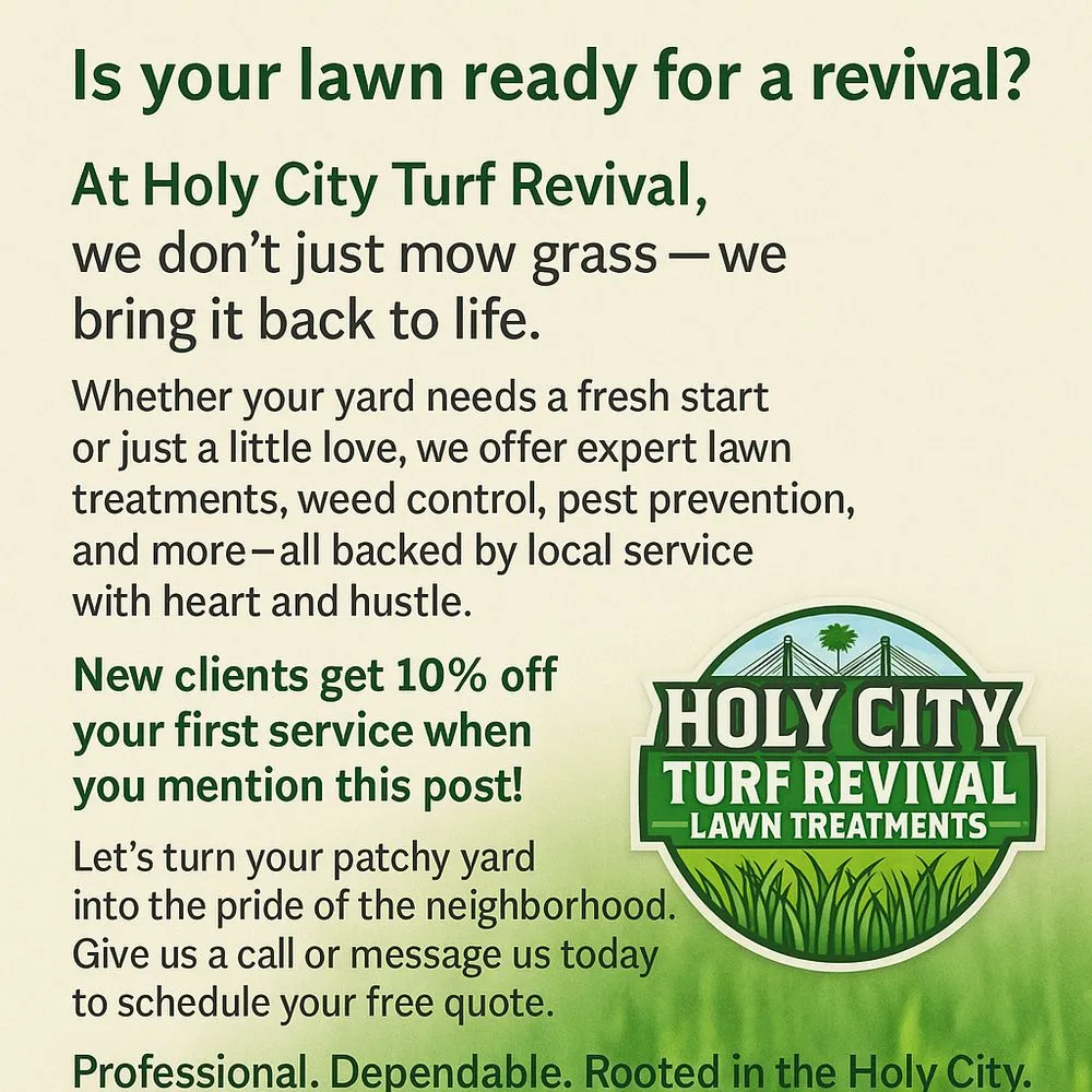 Top-rated yard cleanup service near you in Ladson, SC by Holy City Turf Revival