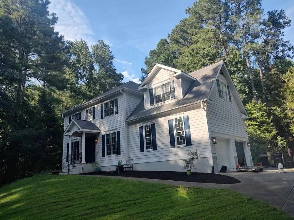 Professional outdoor landscaping for residential properties in Raleigh, NC by Holy Fire Landscaping