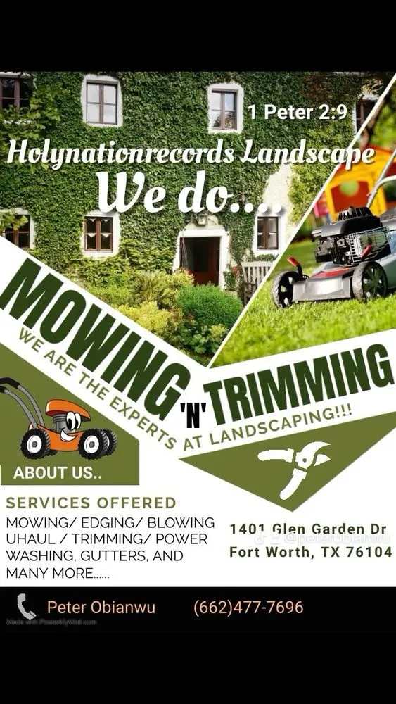 Affordable landscape installation for homes in Fort Worth, TX by Holy Nation Records