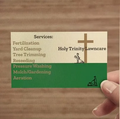 Holy Trinity Lawn Care Logo