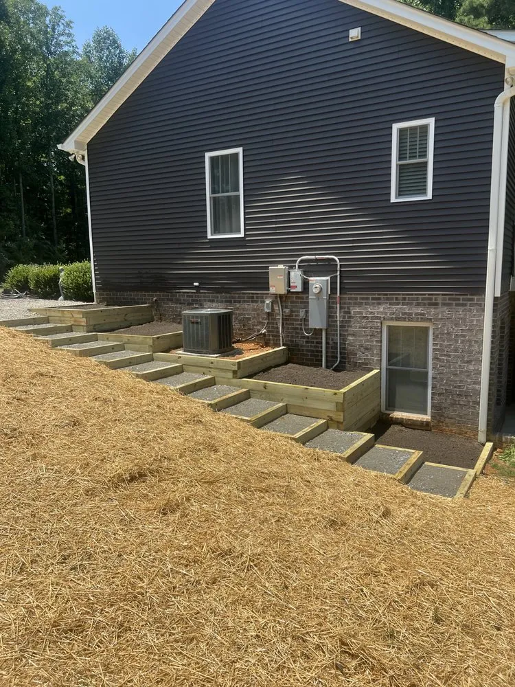 Custom outdoor landscaping in Blackstone, VA - Home Made Simple Property Maintenance