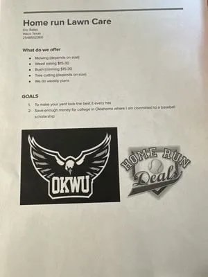 Home Run Lawn Care Logo