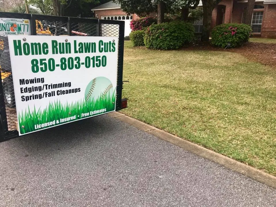 Custom residential landscaping for residential properties in Navarre, FL by Home Run Lawn Cuts