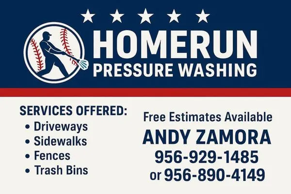 Home Run Pressure Washing Logo