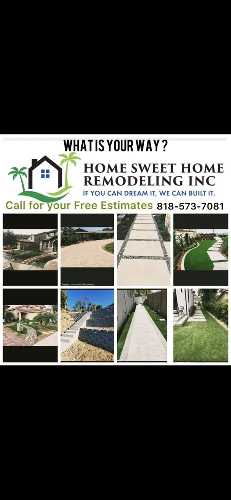 Local lawn care service with custom design in Encino, CA by Home Sweet Home Remodeling