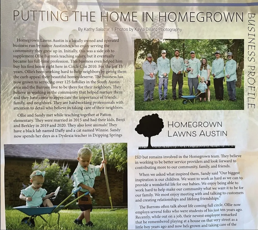 Trusted garden landscaping experts serving Austin, TX - Homegrown Services