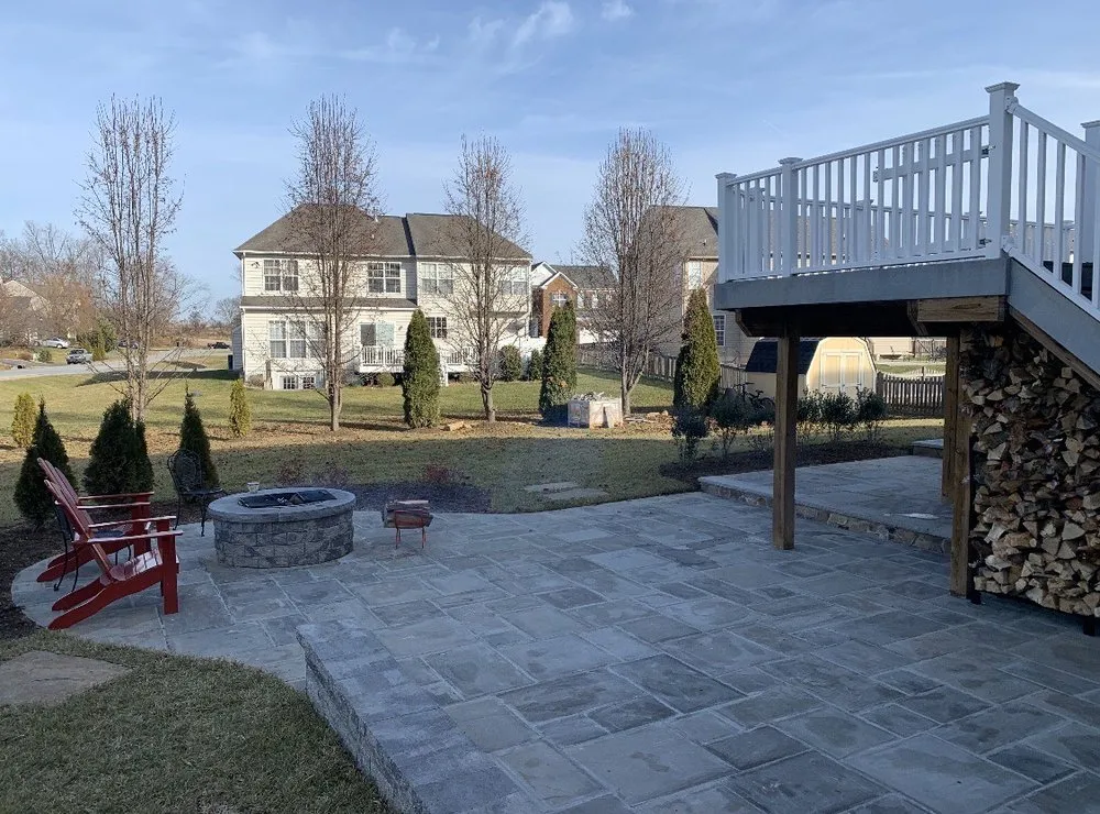 Affordable landscape installation in Leesburg, VA by Homeland Contractors