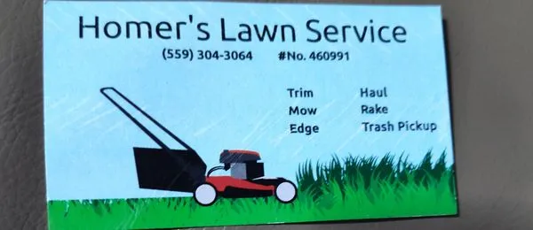 Homer's Lawn Service Logo