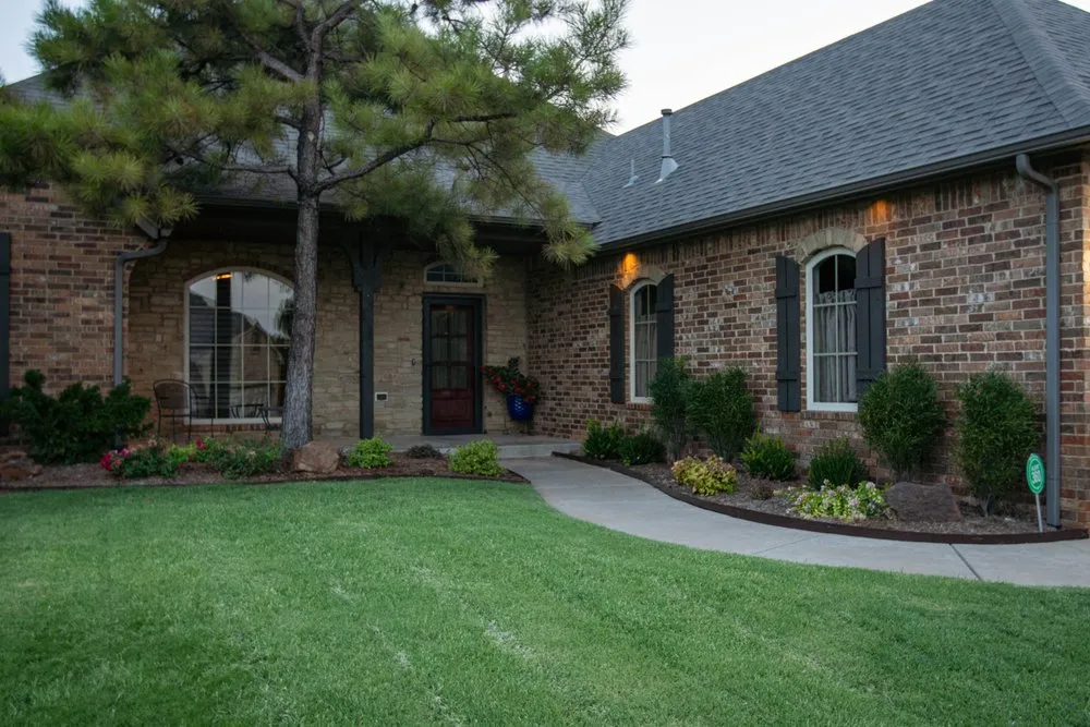 Custom landscape installation for homes across Edmond, OK - Homestead Landscape & Construction