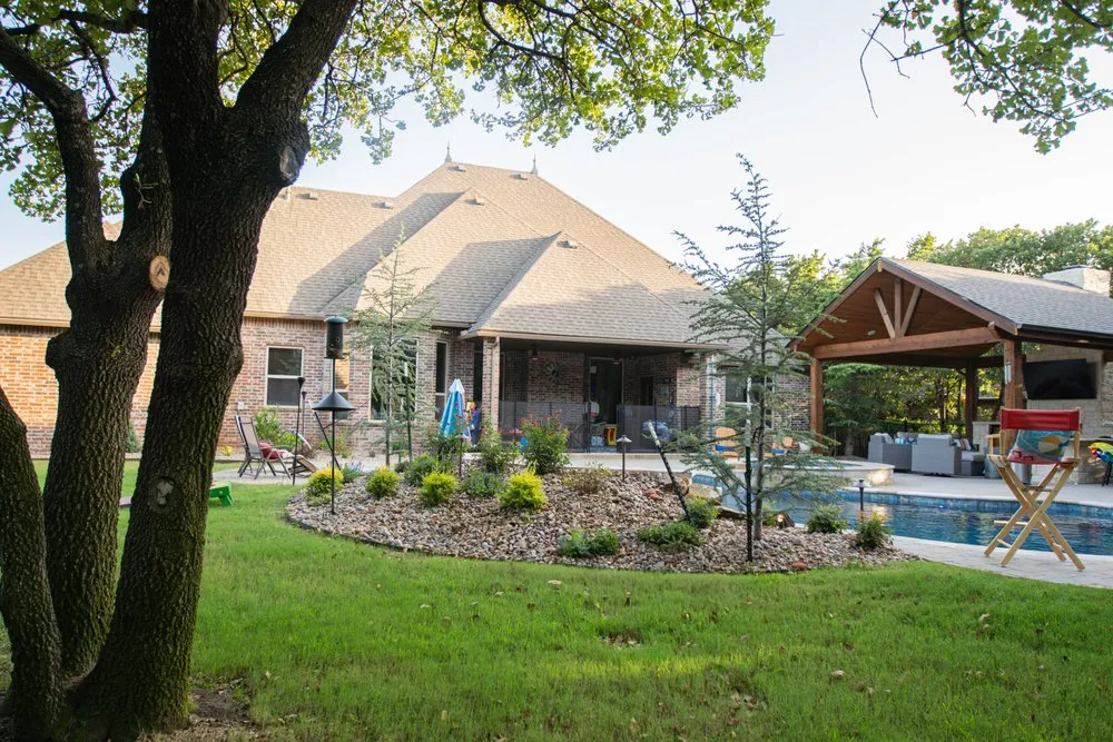 Local lawn mowing service with custom design across Edmond, OK - Homestead Landscape & Construction