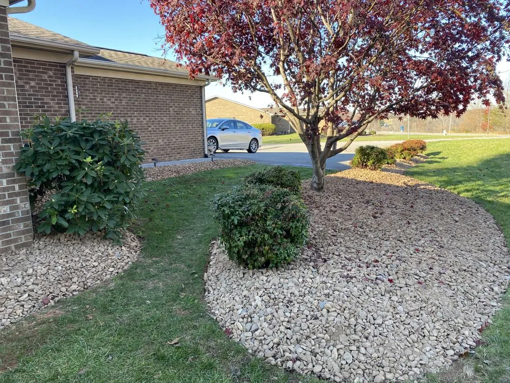 Local landscape installation in Collinsville, VA by Homestead Lawn Service