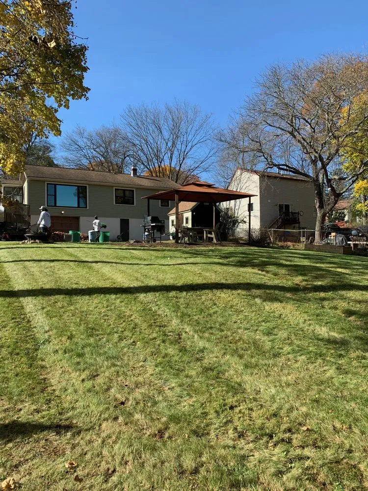 Top-rated lawn mowing service in Milford, MA by Hometown Landscaping