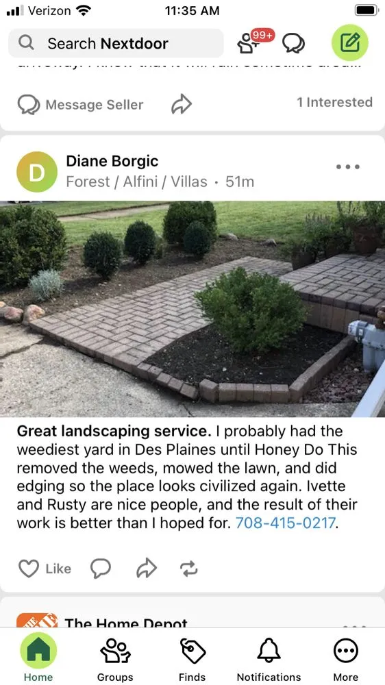 Custom residential landscaping for beautiful yards in Des Plaines, IL by Honey Do This