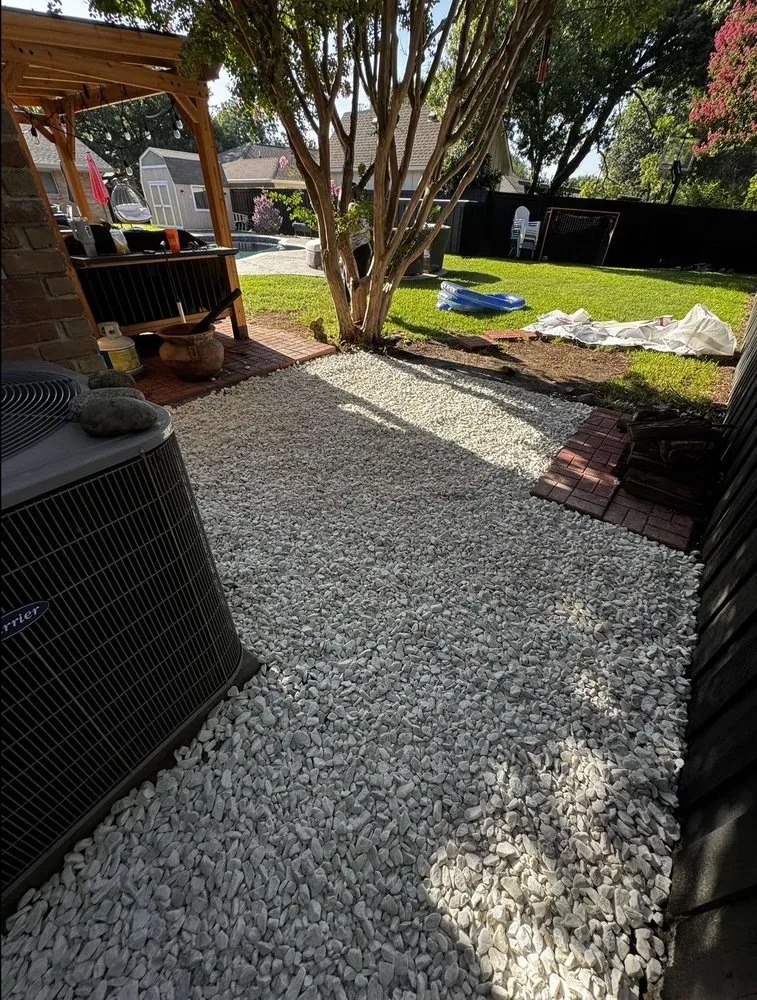 Affordable landscape installation in College Station, TX - Honey Hustle