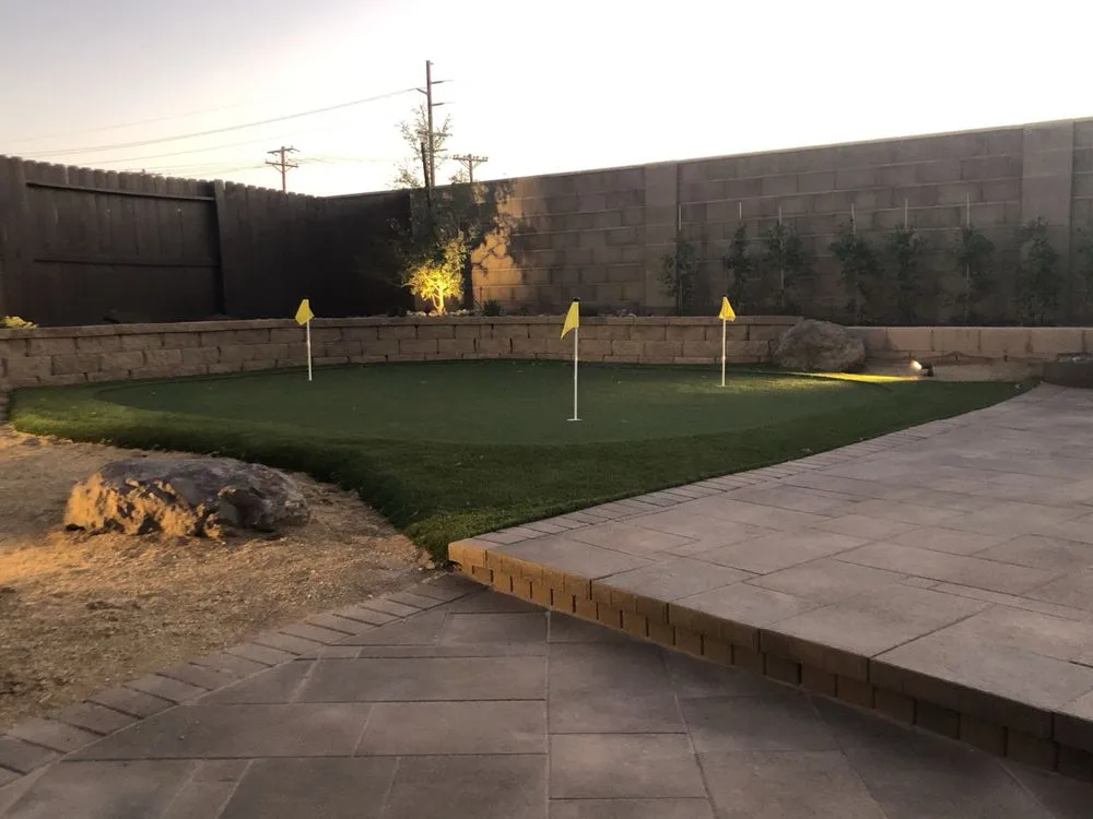 Custom landscape installation in Rancho Mirage, CA by Honor Landscape