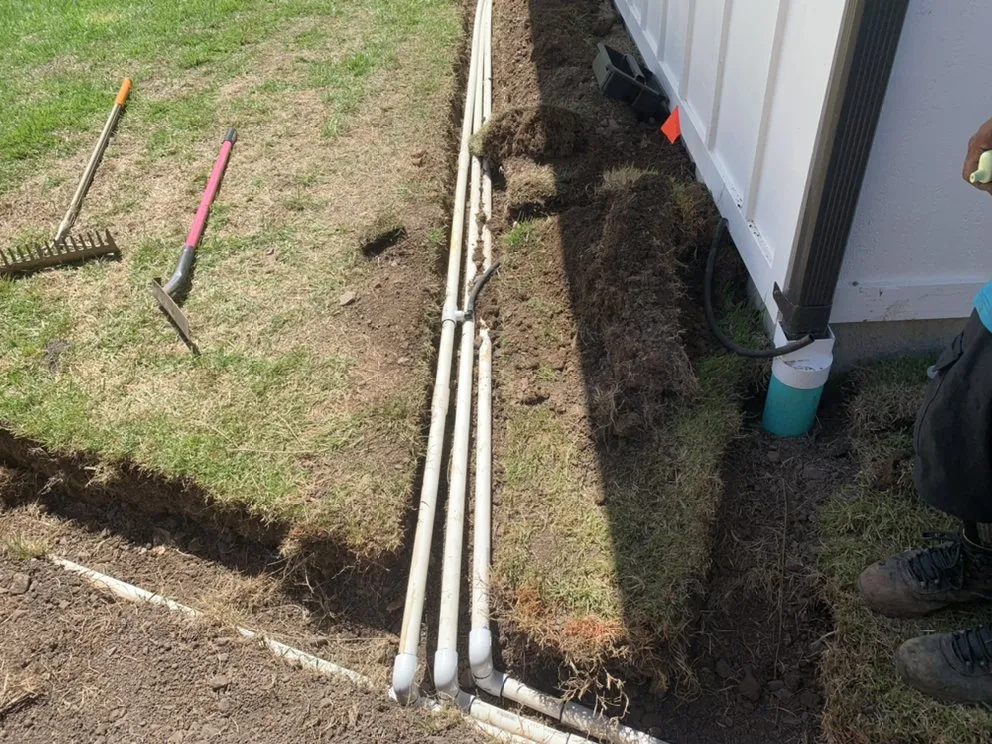 Local landscape installation in Kaneohe, HI by Honua Wai Irrigation & Landscapes