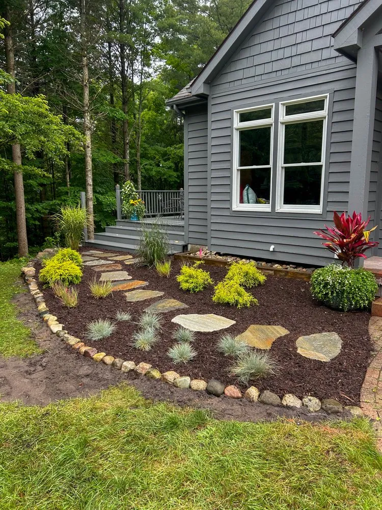 Custom landscaping services for year-round maintenance in Harbor Springs, MI by Hoover Landscaping
